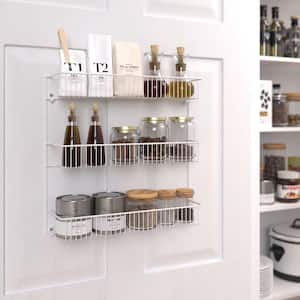 YLSHRF Wall/Door Mounted Kitchen Cabinet Storage Rack Holder for