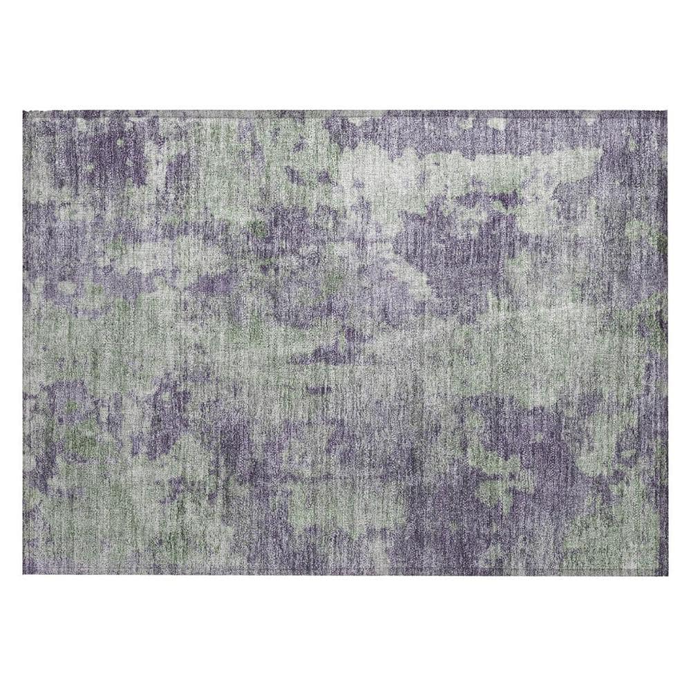 Purple and Green 2 ft. x 3 ft. Woven Abstract Rectangle Indoor/Outdoor Area Rug price history on PriceWatchPro
