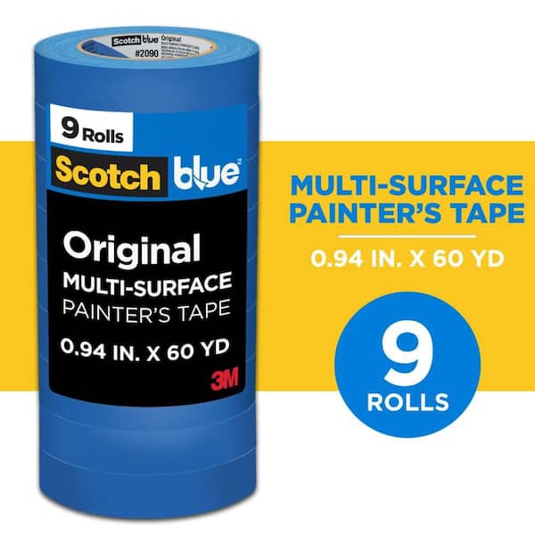 ScotchBlue 0.94 In. x 60 Yds. Original Multi-Surface Painter's Tape (9 Rolls)