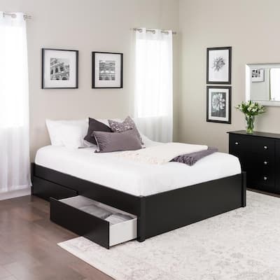 Queen Black Beds Bedroom, Queen Bed Frame No Headboard Dimensions