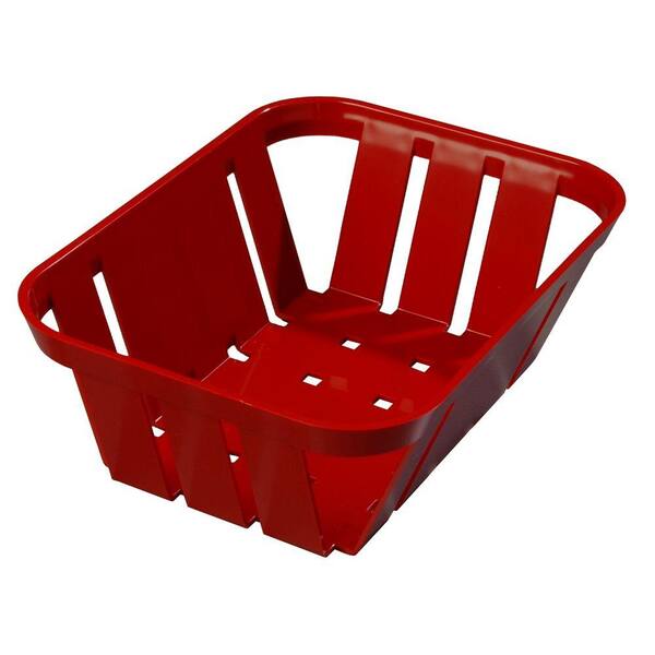 Carlisle 7.5 in. x 5.38 in. x 2.50 in. ABS Plastic Open Lattice Serving Basket in Red (Case of 24)