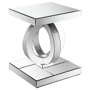 15.75 in. Mirror Square End Table