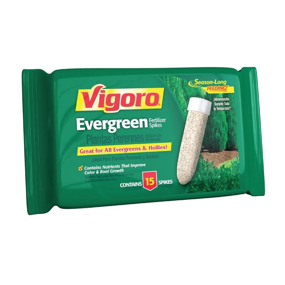衛生日用品 Vigor2020 Vigoro Evergreen Fertilizer Spikes (15-Count) 252208 - The Home Depot