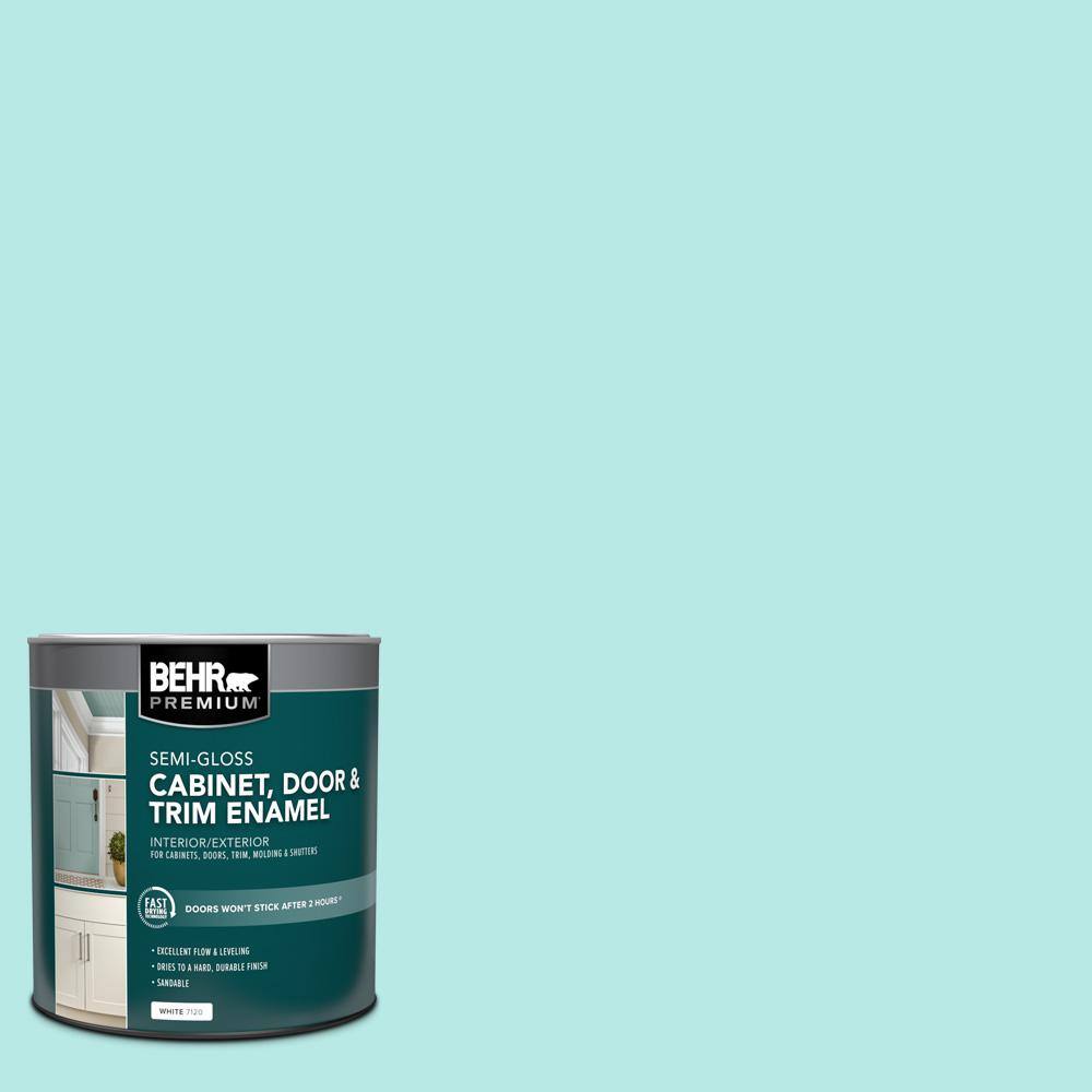 1 qt. #P450-2 Tahitian Breeze Semi-Gloss Enamel Interior/Exterior Cabinet, Door & Trim Paint