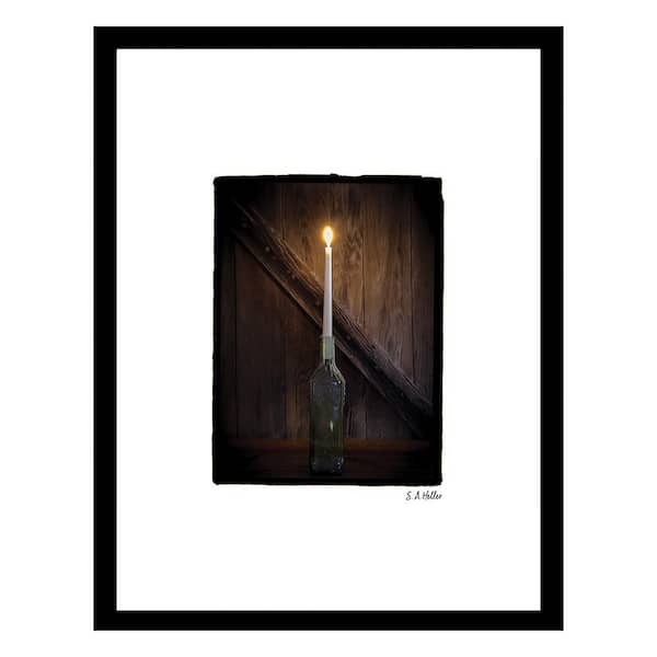 CANDLE FLAME by Steven A.Heller 1-Piece Framed Graphic Print Abstract Poster Art Print 18 in. x 14 in.