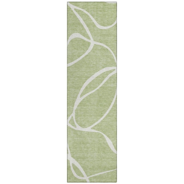 Addison Rugs Chantille Machine Washable Indoor/Outdoor Abstract ACN999 Aloe 2 ft. 3 in. x 7 ft. 6 in. Area Rug