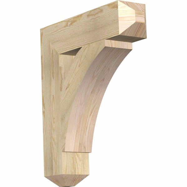 Ekena Millwork 6 in. x 30 in. x 26 in. Douglas Fir Thorton Craftsman Rough Sawn Bracket
