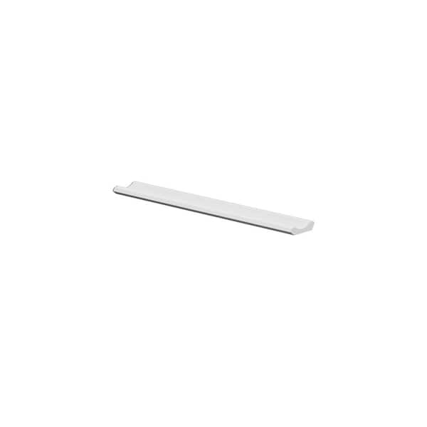 Kunal Kitchens Bedford Shaker 96 in. W x 2.28 in. H x 3 in. D Cove Crown Molding Assembled Wall in Painted White