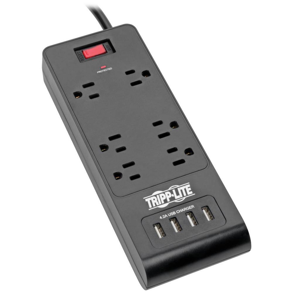 Tripp Lite Protect It 6Outlet Surge Protector with 4 USB Ports