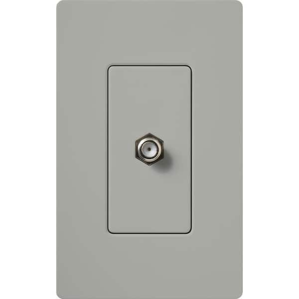 Claro Coaxial Cable Jack, Gray (CA-CJ-GR)