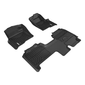 StyleGuard XD Black Custom Heavy Duty Floor Liners, Select Ford F-150 Extended Cab, 1st and 2nd Row