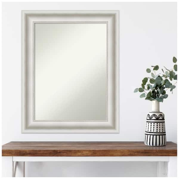 Amanti Art Ridge White 43.5 in. W x 32.5 in. H Non-Beveled