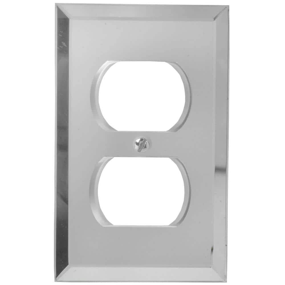 Clear Acrylic 1-Gang Duplex Outlet Wall Plate