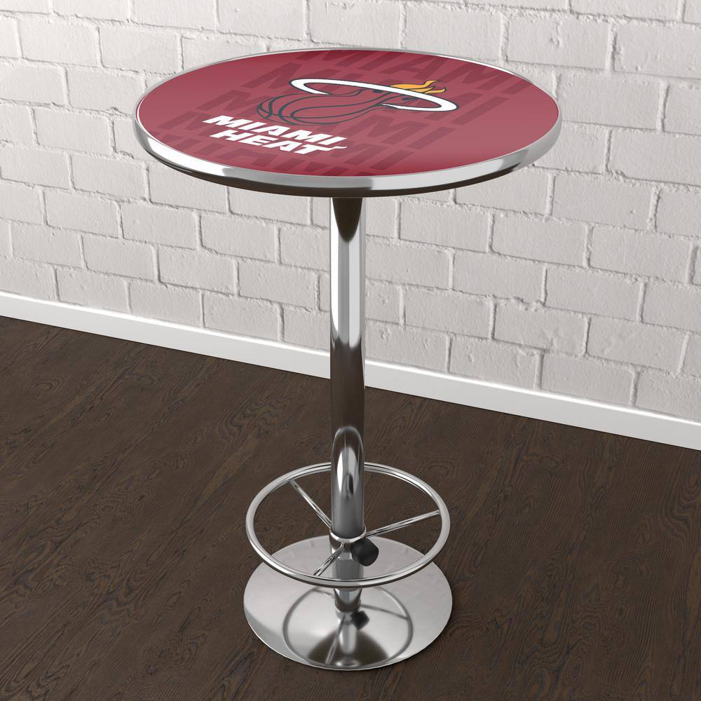 Miami Heat City Red 42 in. Bar Table
