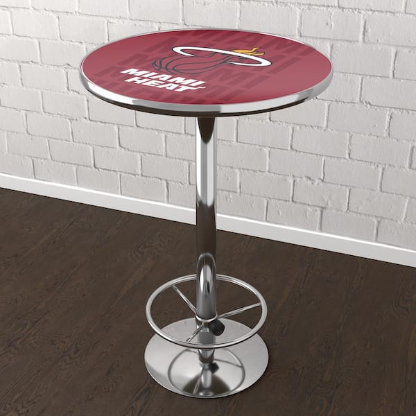 Unbranded Miami Heat City Red 42 in. Bar Table