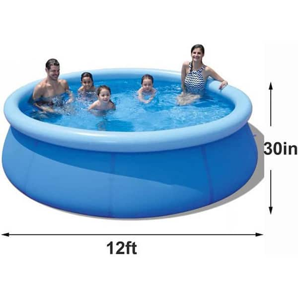 Clear store inflatable pool