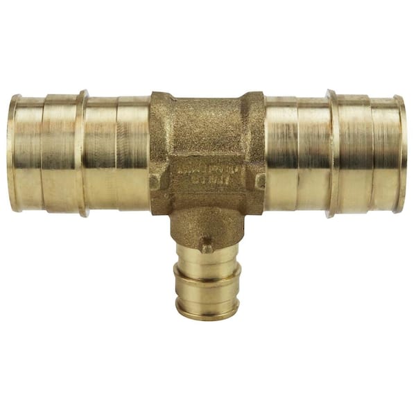 Apollo 1 in. x 1 in. x 1/2 in. Brass PEX-A Expansion Barb Reducing
