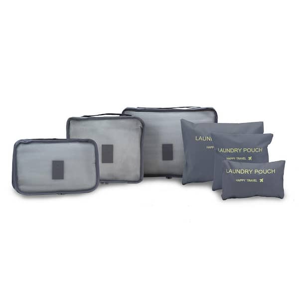 Elite 6-Piece Travel Packing Cubes for Carry-on Luggage Organization