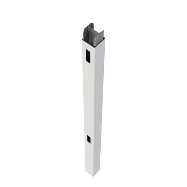 Barrette Outdoor Living - 5 in. x 5 in. x 106 in. Aluminum Insert Fence Post Insert