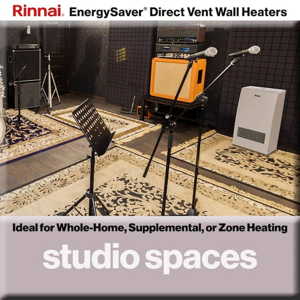 Rinnai EnergySaver 11,000 BTU Direct Vented Wall Furnace Natural