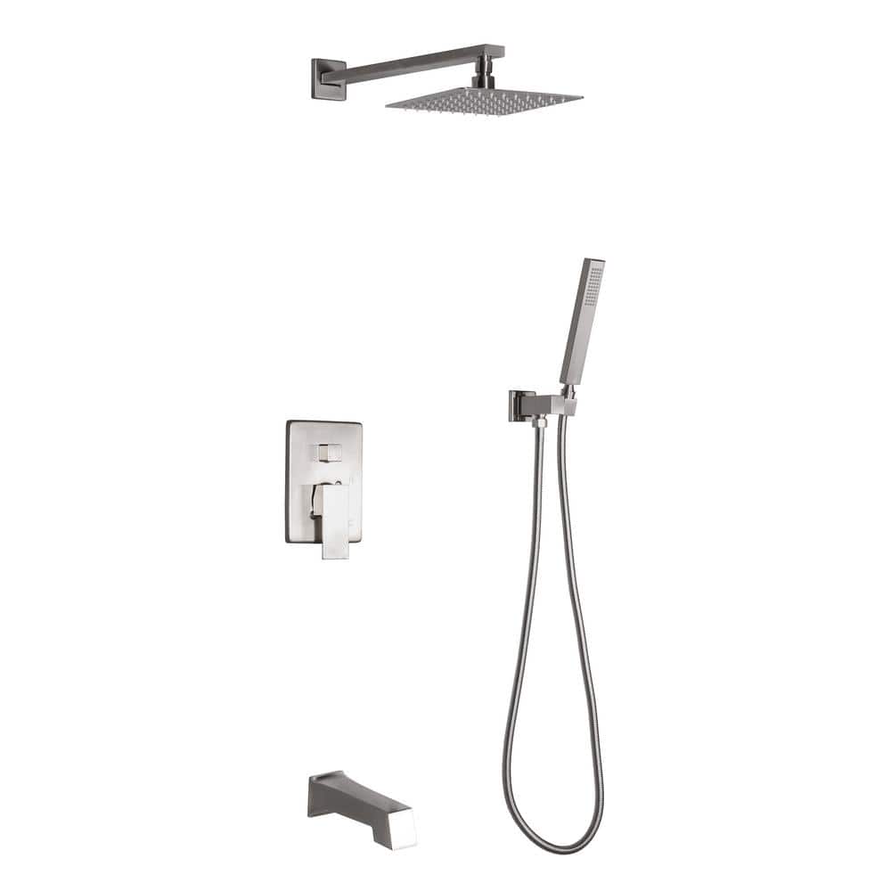Talise 2-Handle 1-Spray Tub and Shower Faucet with 3-Setting with 304T Stai