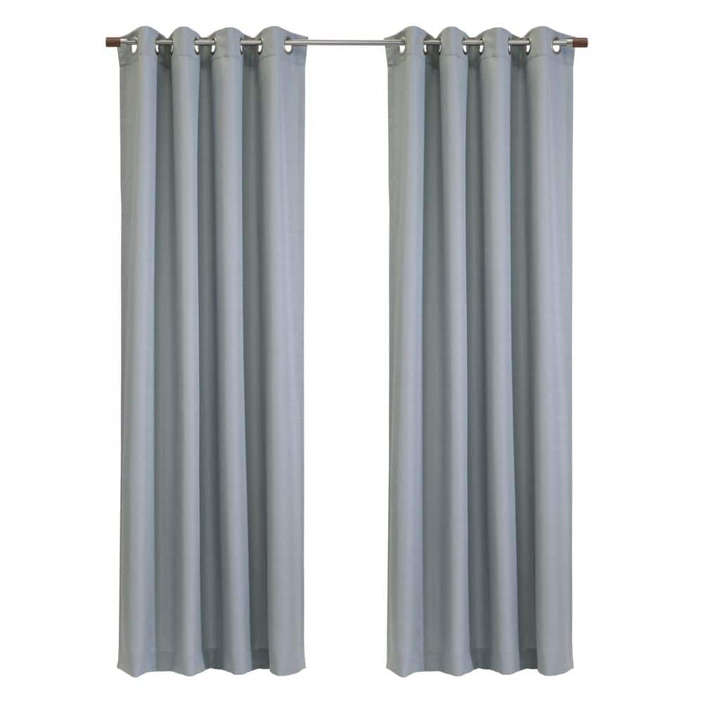 Jamie Blue Polyester Textured 52 in. W x 63 in. L Grommet Indoor Light Filtering Curtain (Single Panel) price history on PriceWatchPro