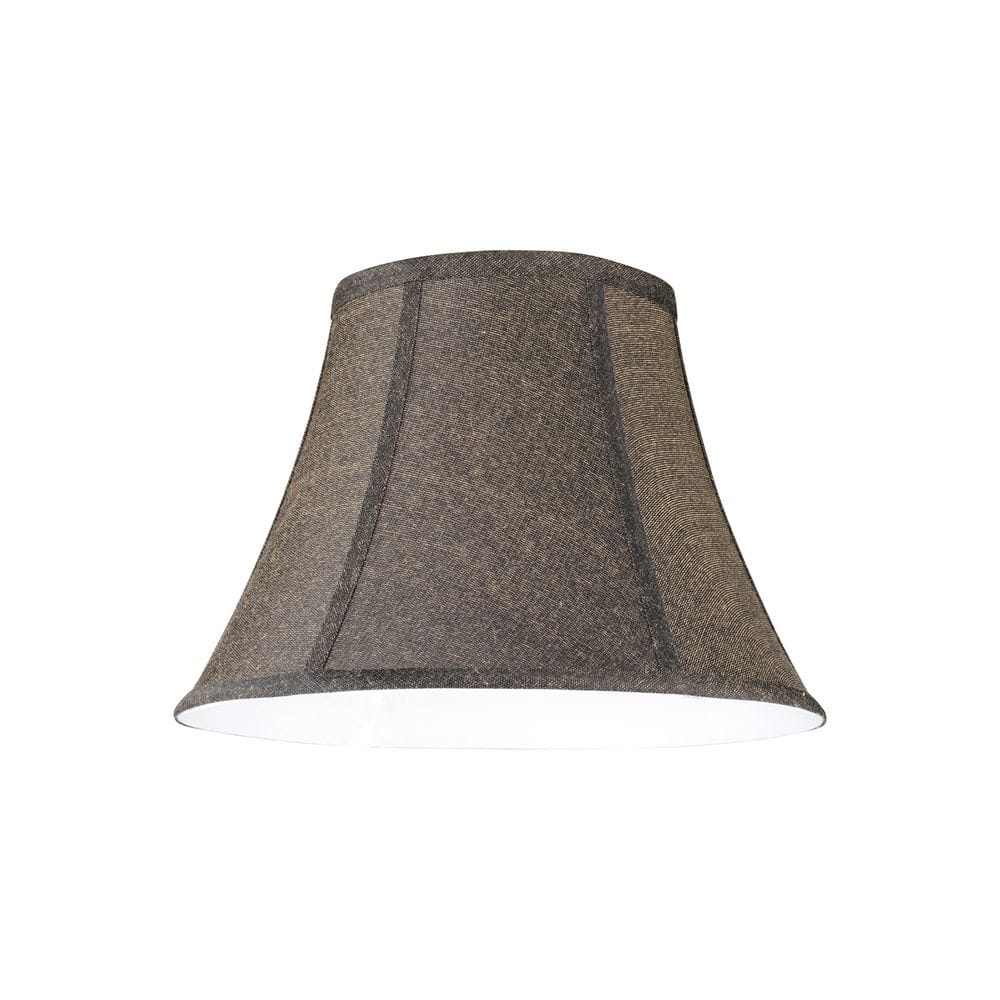 Black Jacquard Fabric Bell Lamp Shade with Spider Fitter