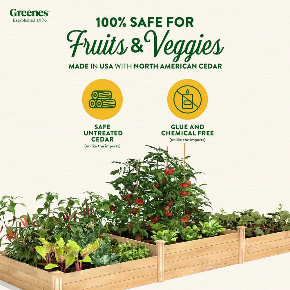 Cedar Wood Tall Tiers Raised Garden Bed