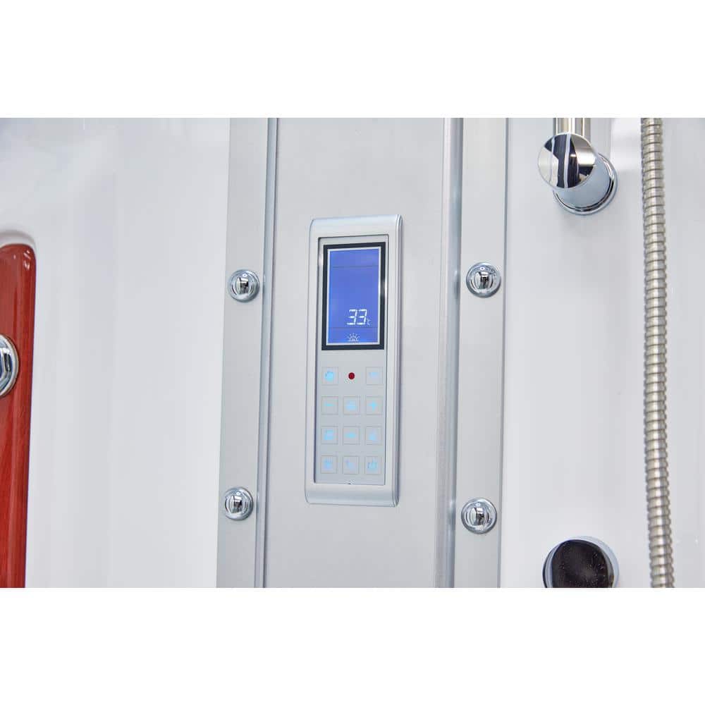 Mesa WS-803A Clear Glass Walk-In Steam Shower Kit