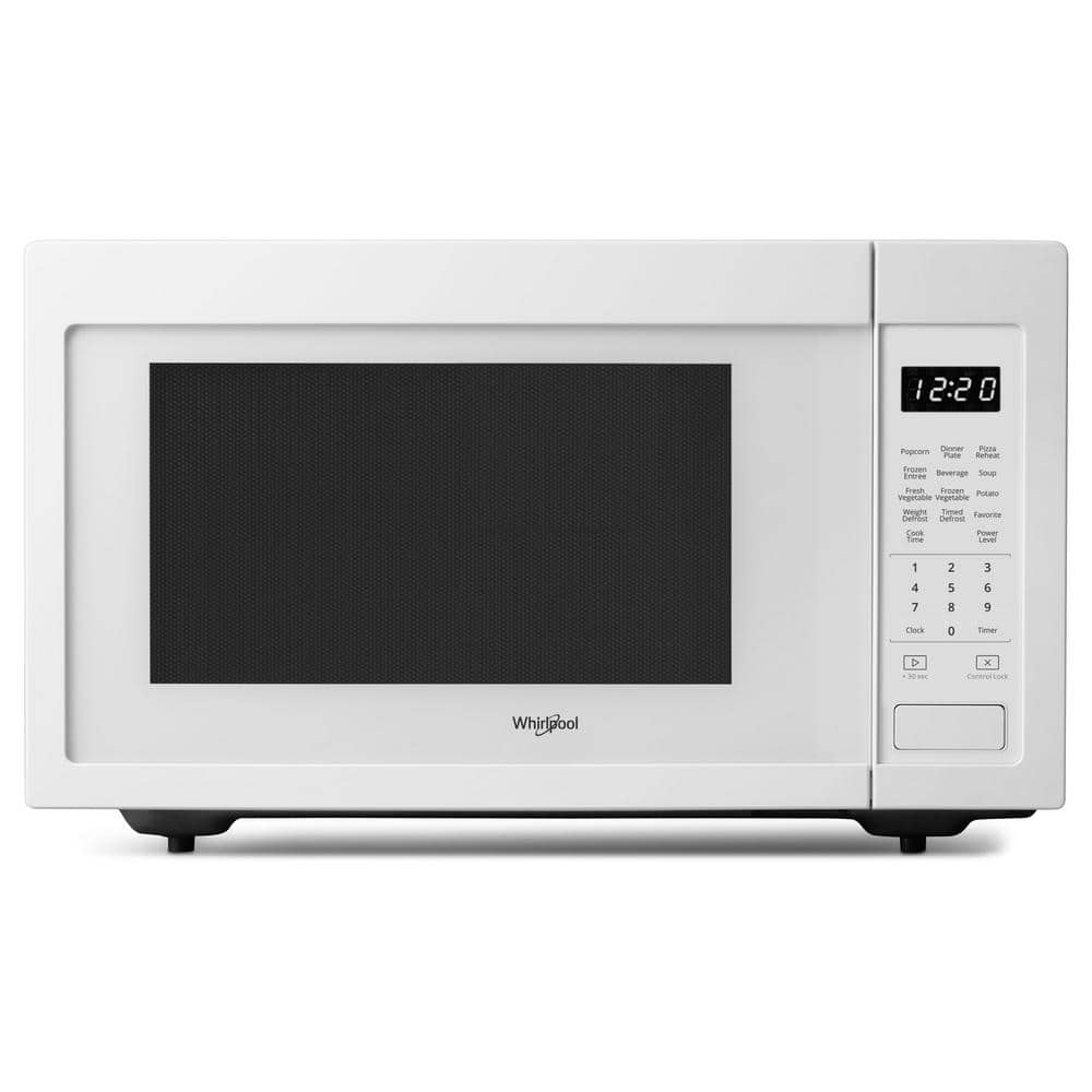Whirlpool 1.6 cu. ft. Countertop Microwave in White with 1,200-Watt Cooking Power