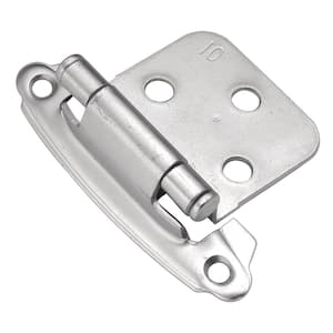 1-14/15 in. x 2-5/8 in. Chromolux Surface Self-Closing Hinge (2-Pack)