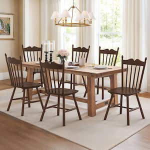 OrangeOne 17 in Black Classic Windsor Dining Chair Farmhouse Solid
