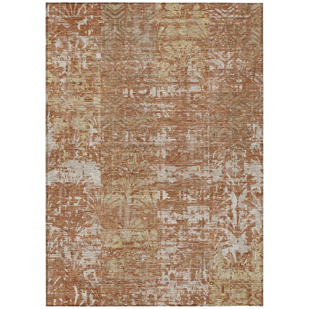 Chantille Machine Washable Indoor/Outdoor Abstract ACN2785 Paprika 3 ft. x 5 ft. Area Rug price history on PriceWatchPro