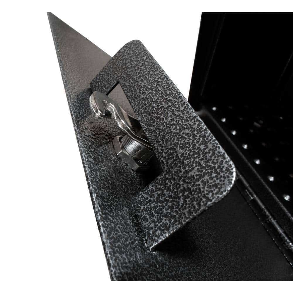 Galaxy Black Steel Lockable Wall-Mount Mailbox