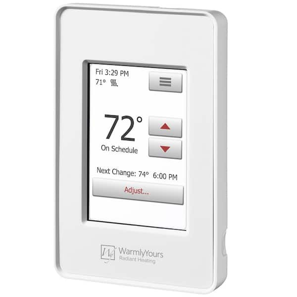 Robus White Heating and Cooling Indoor Analog Room Thermostat On / Off  Switch