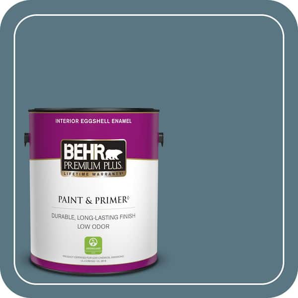 BEHR PREMIUM PLUS 1 gal. #MQ5-26 Hampton Surf Eggshell Enamel Low Odor Interior Paint & Primer