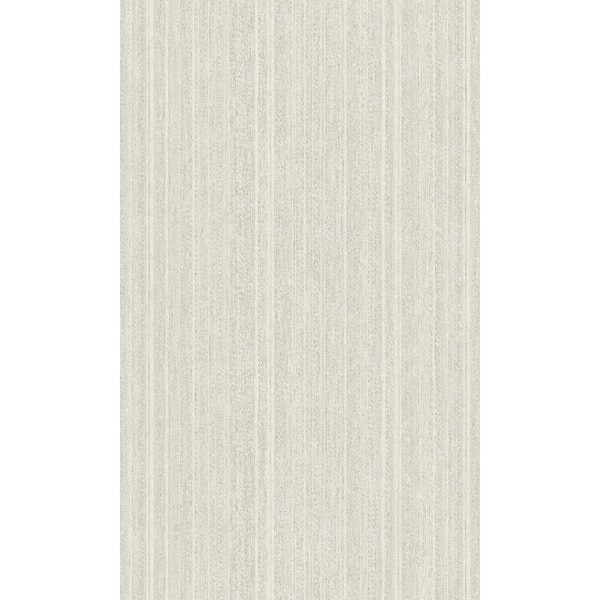 Winter White Vertical Plain Double Roll Non-Woven Non-Pasted Textured Wallpaper 57 Sq. Ft.