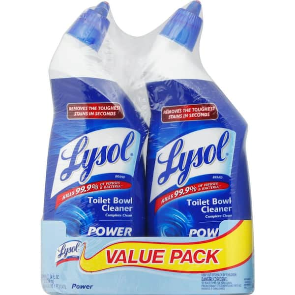 Lysol 24 oz. Power Toilet Bowl Cleaner (2-Pack) 79174 - The Home Depot