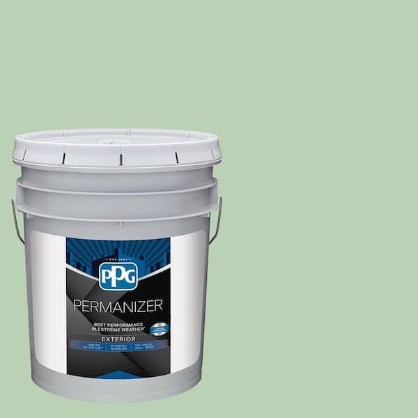 PERMANIZER 5 gal. PPG1130-4 Lime Taffy Semi-Gloss Exterior Paint