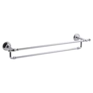 Artifacts 24 in. Double Towel Bar in Polished Chrome