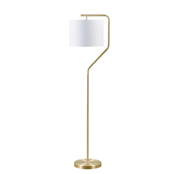HAMPTON HILL Aster 60 in. Gold Standard Floor Lamp