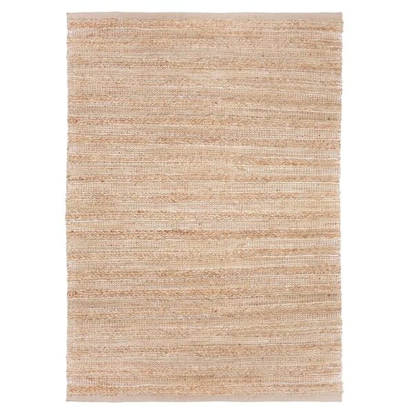 Unbranded Winter Green 7 ft. 9 in. x 9 ft. 9 in. Area Rug Jute Blend Striped