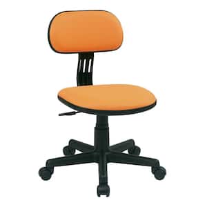 Orange Fabric Office Chair