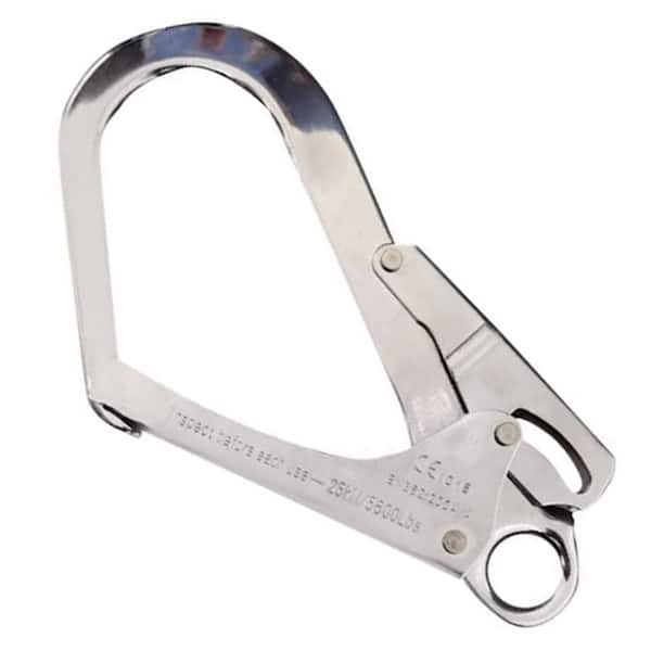 Lanyard Series 4 ft. Retractable Lifeline with Double Lock Rebar Snap Hook and Multifunctional Carabiners in 2 Pack