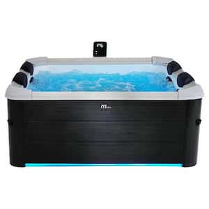 Oslo 6-Person 120-Jet Square Hot Tub with Hydro Massage Jets Plus and LED Strip