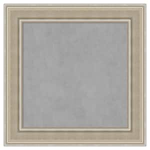 Mezzo Silver 16 in. x 16 in. Framed Magnetic Board