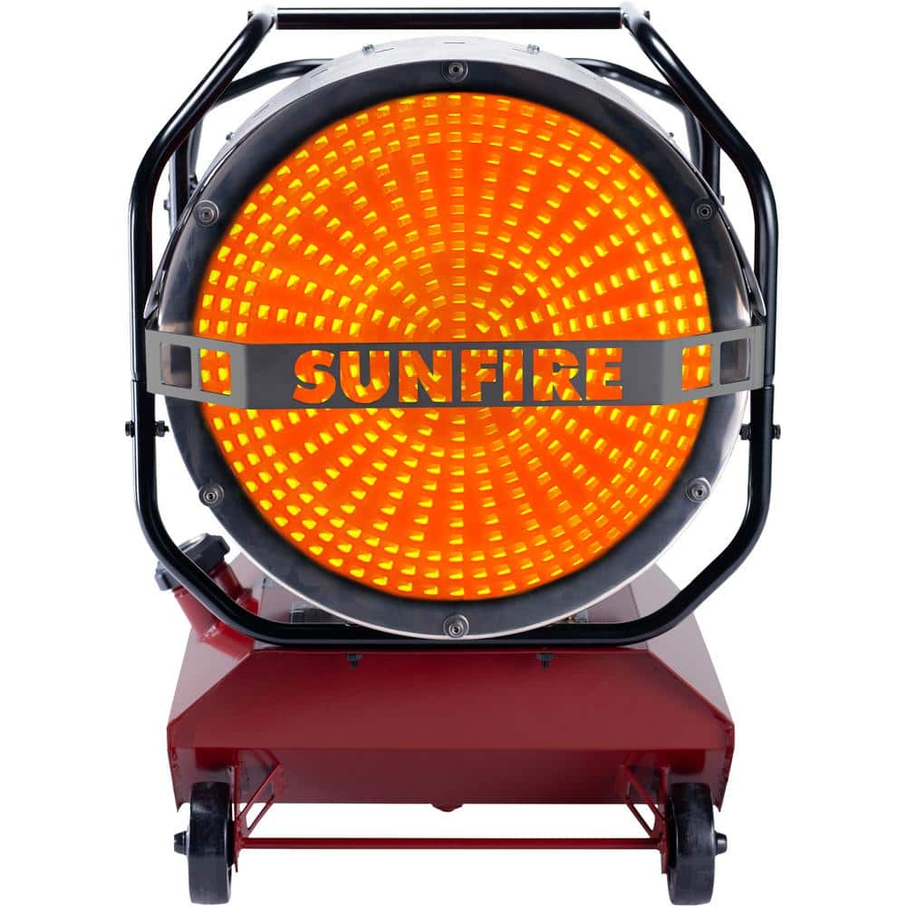 Sunfire SF80 Indoor/Outdoor Portable Radiant Diesel/Kerosene Heater - 80,000 BTU - Red