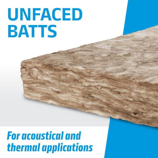 R-15 EcoBatt® Unfaced Fiberglass Insulation Batt 3-1/2 R-15 EcoBatt® Unfaced Fiberglass Insulation Batt 3-1/2