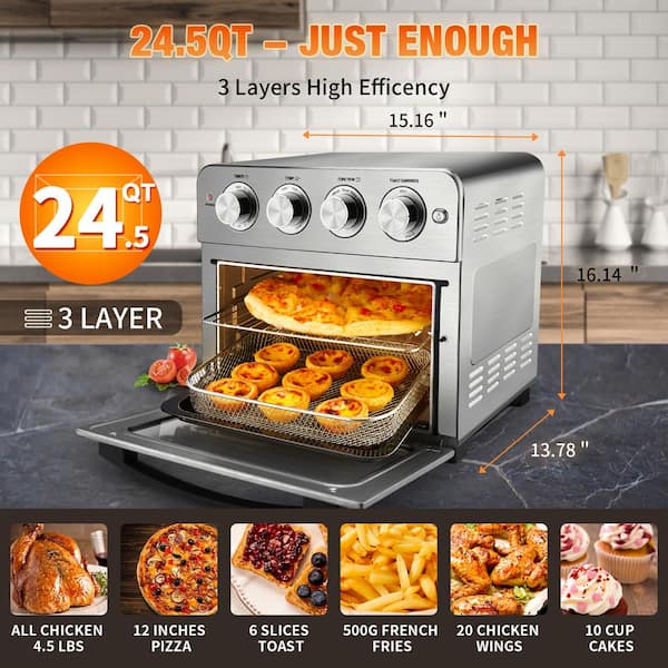  Geek Chef Air Fryer Toaster Oven Combo,16QT Convection