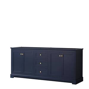 Avery 79 in. W x 21.75 in. D Bathroom Vanity Cabinet Only in Dark Blue